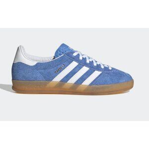 Adidas Gazelle Indoor Suede Sneakers Shoes Blue Fusion / Cloud White Size 8